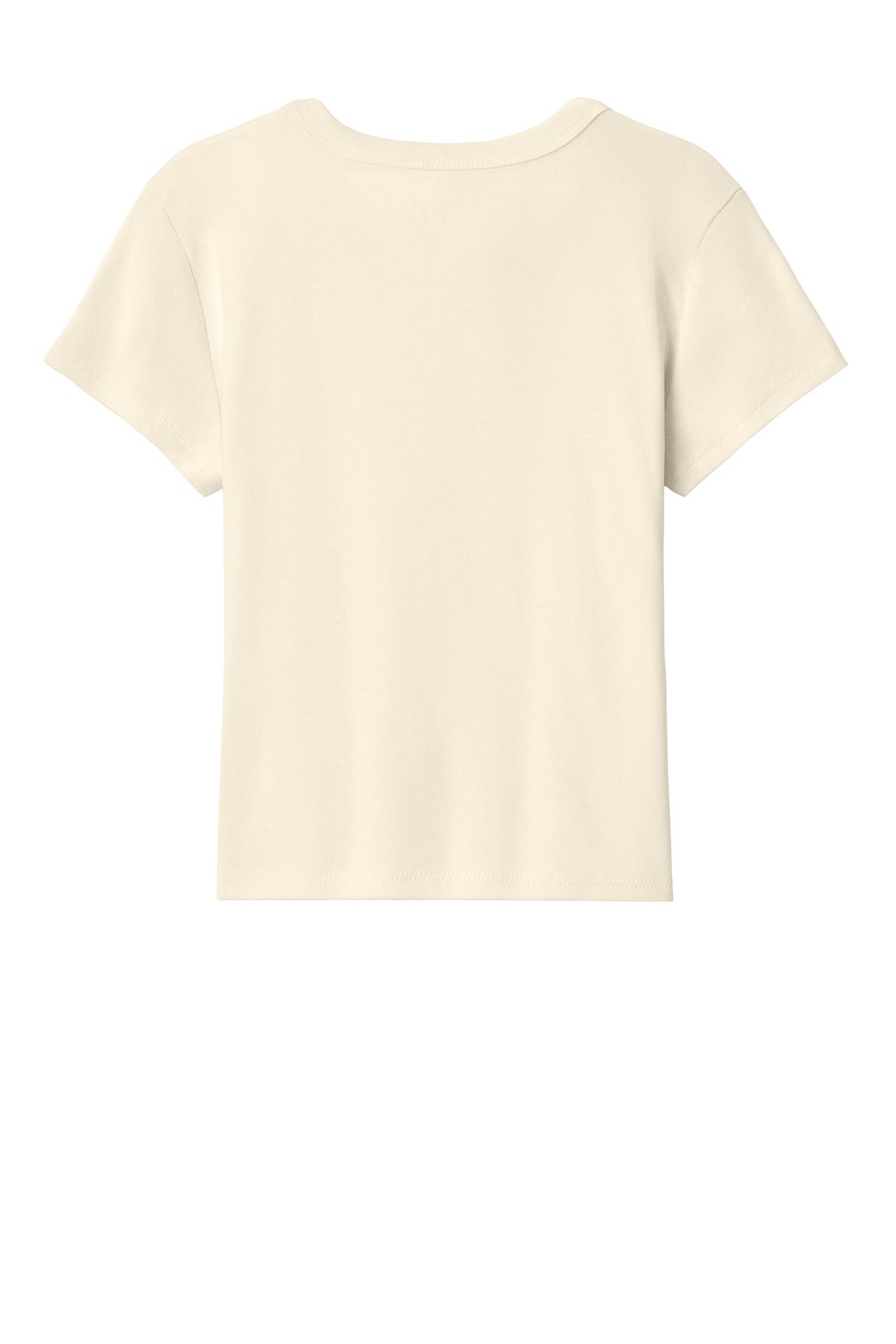 BELLA+CANVAS Women's Micro Rib Baby Tee - Solid Natural Blend