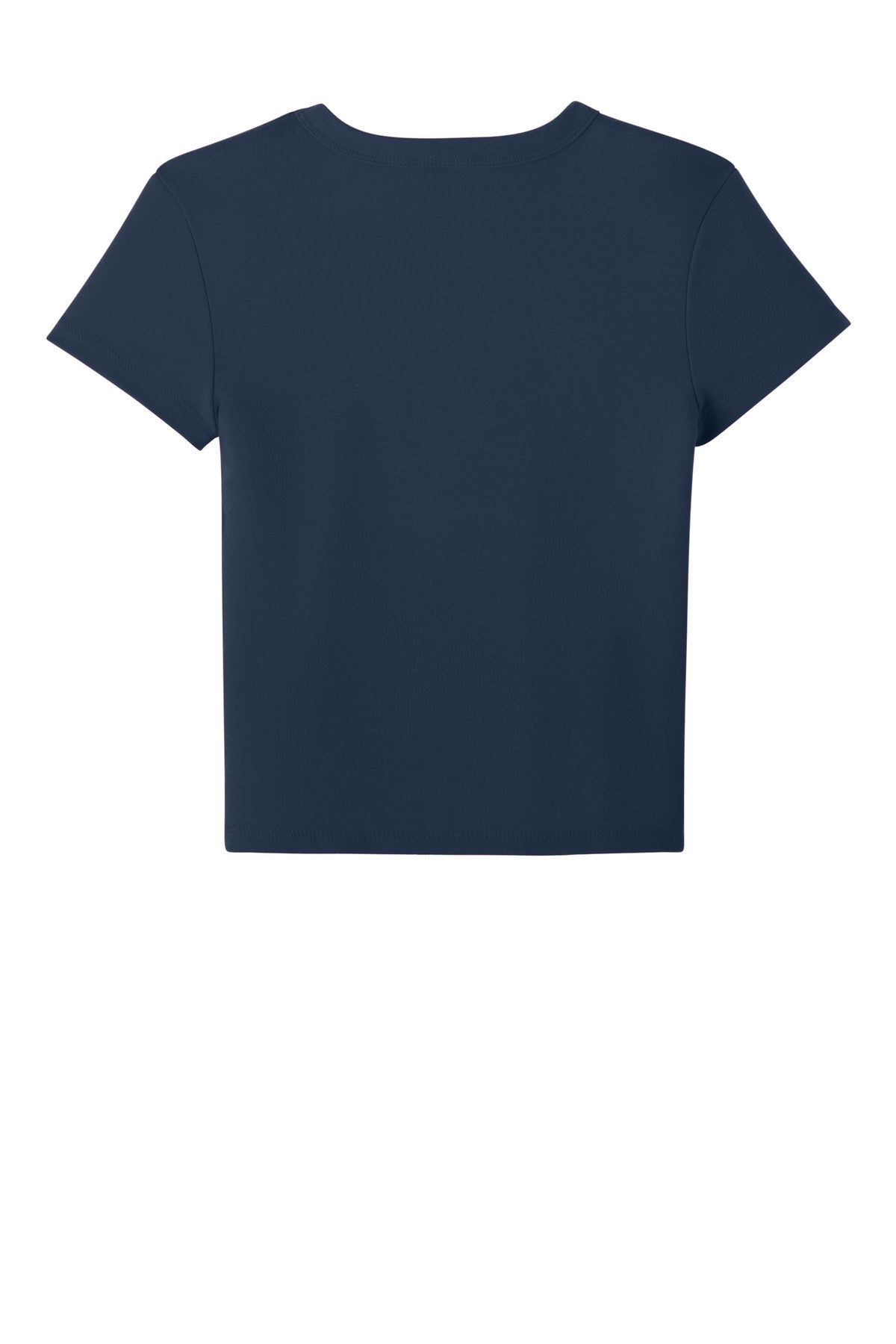 BELLA+CANVAS Women's Micro Rib Baby Tee - Solid Navy Blend