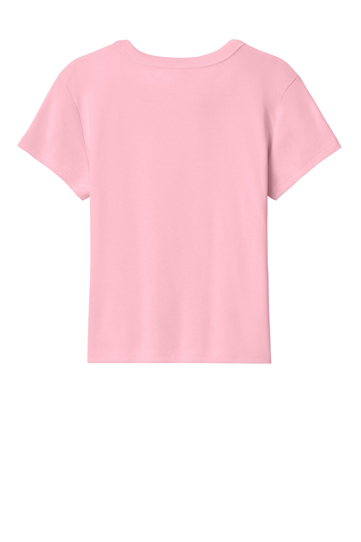 BELLA+CANVAS Women's Micro Rib Baby Tee - Solid Pink Blend