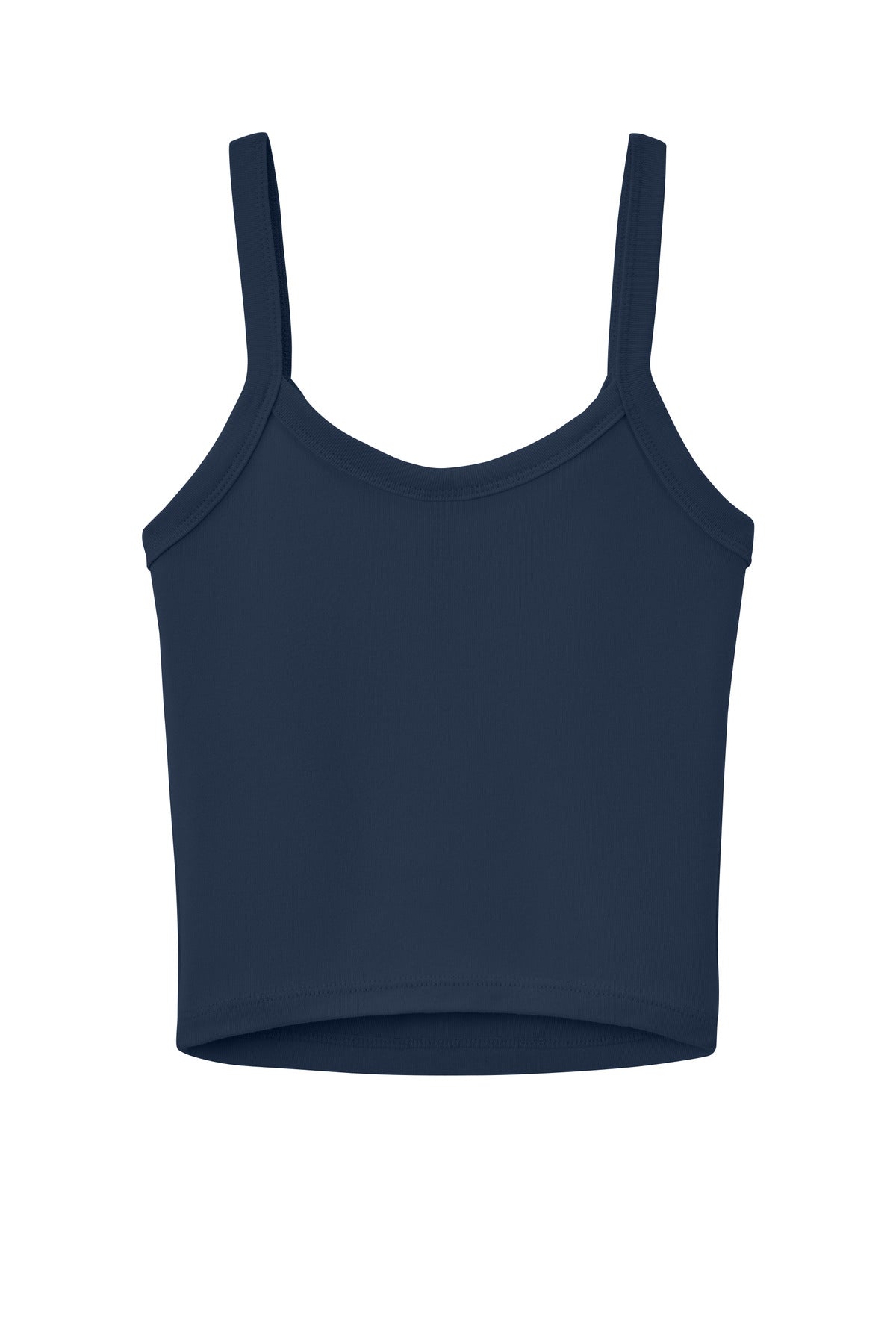 BELLA+CANVAS Women's Micro Rib Spaghetti Strap Tank - Solid Navy Blend