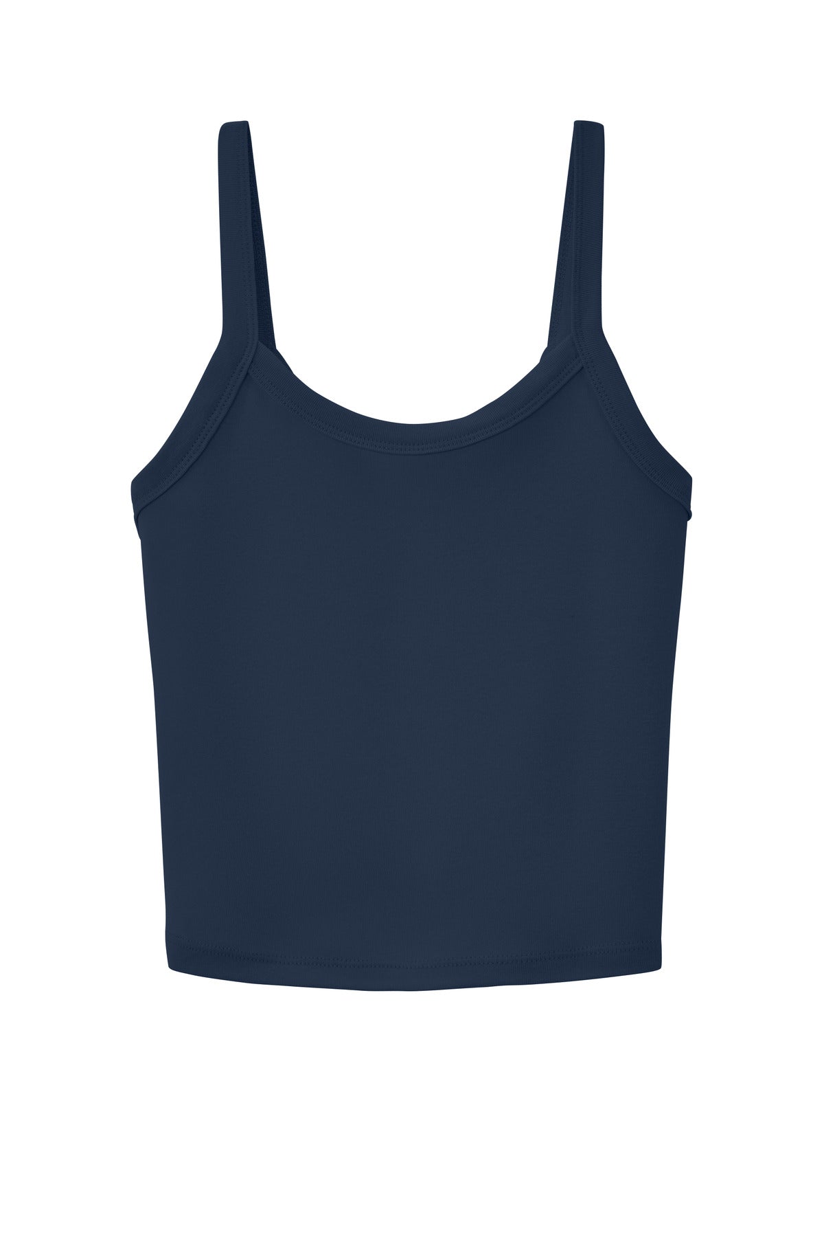 BELLA+CANVAS Women's Micro Rib Spaghetti Strap Tank - Solid Navy Blend