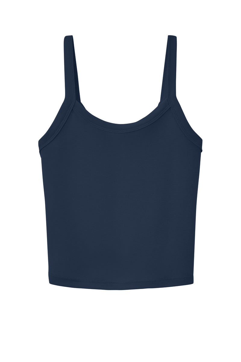 BELLA+CANVAS Women's Micro Rib Spaghetti Strap Tank - Solid Navy Blend
