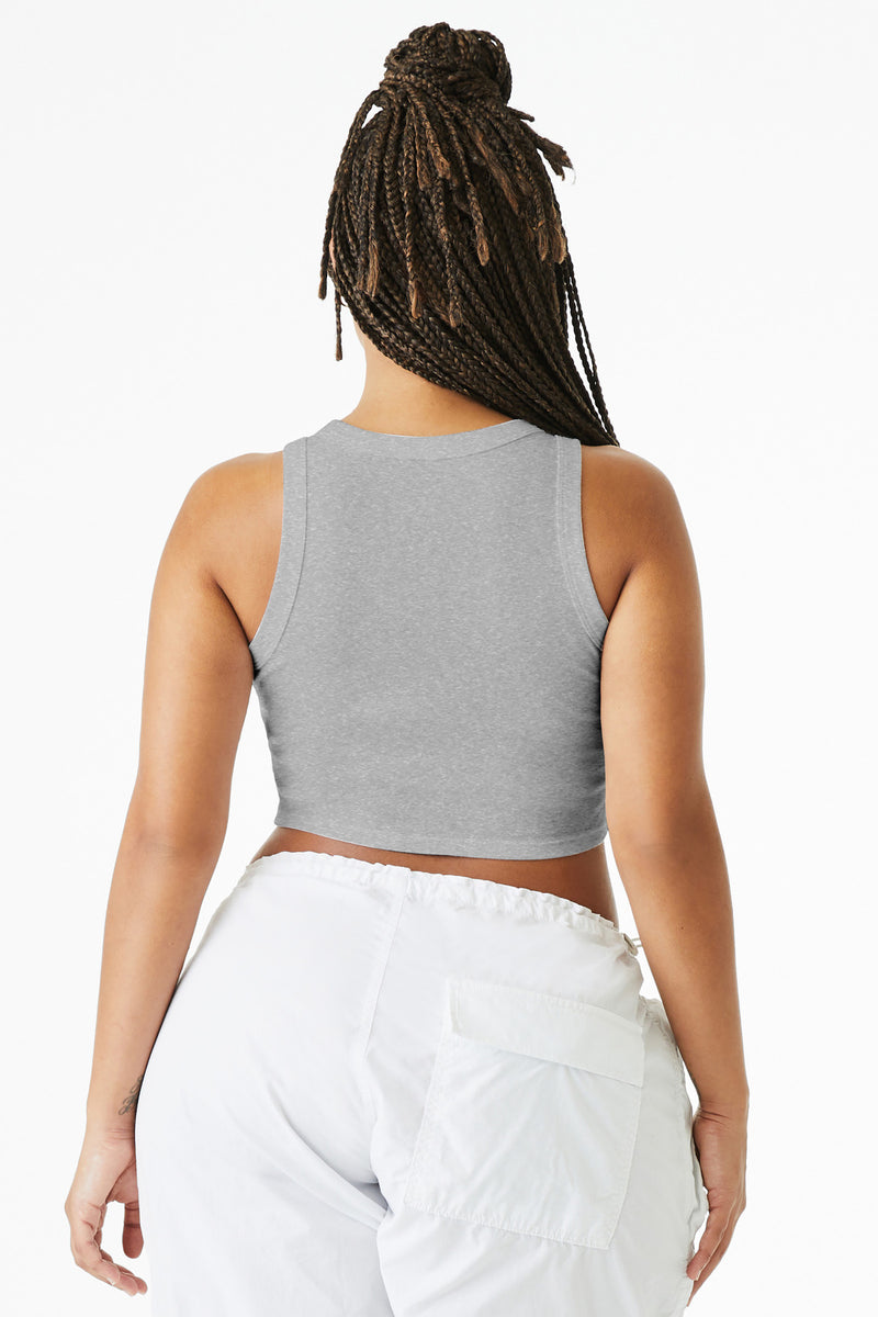 BELLA+CANVAS Women's Micro Rib Racer Tank - Athletic Heather