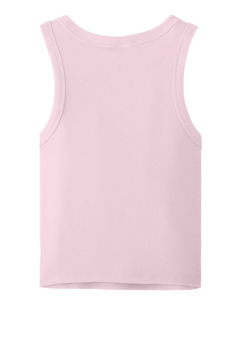 BELLA+CANVAS Women's Micro Rib Racer Tank - Solid Pink Blend