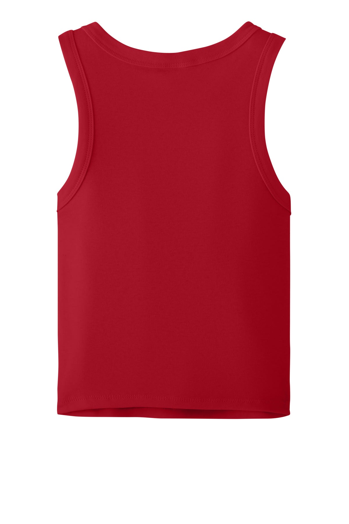 BELLA+CANVAS Women's Micro Rib Racer Tank - Solid Red Blend