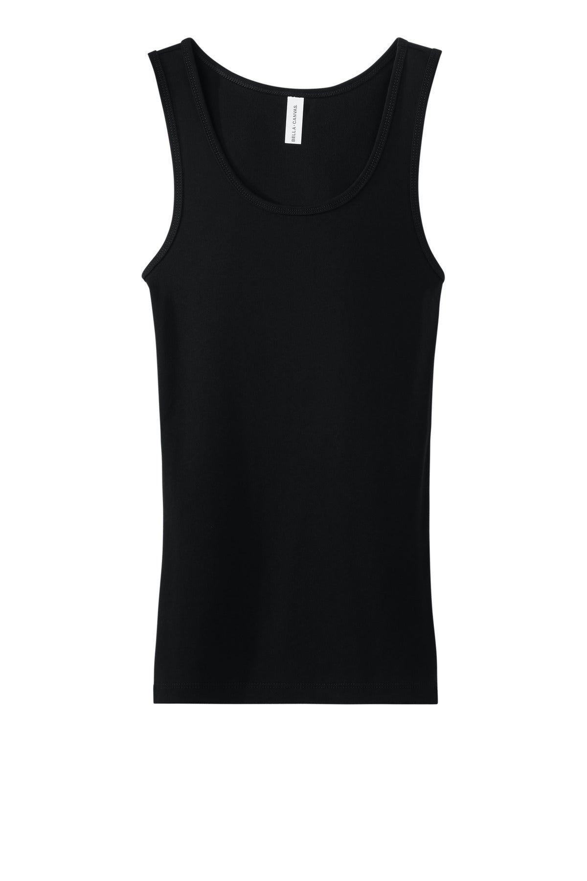 BELLA+CANVAS Women's Baby Rib Tank - Black