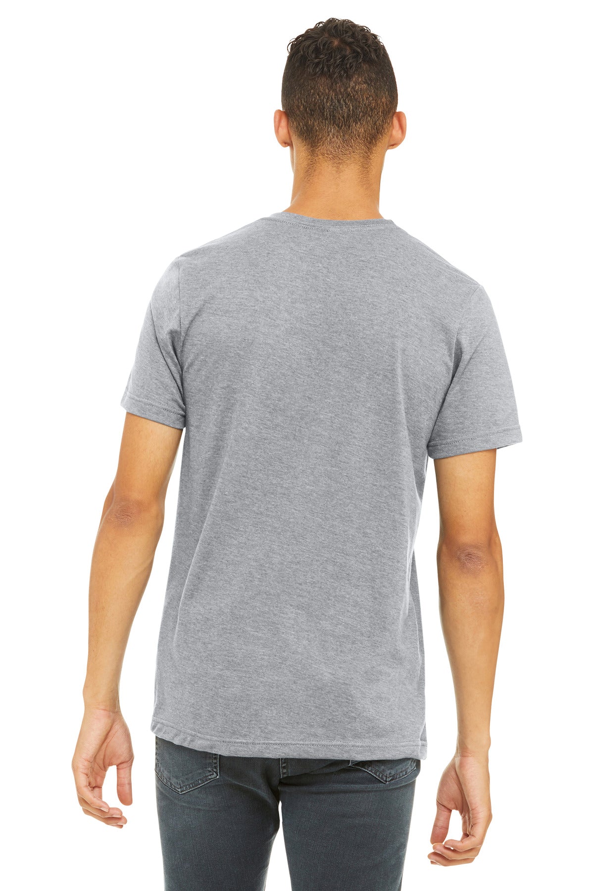 BELLA+CANVAS  Unisex Heather CVC Short Sleeve Tee - Athletic Heather