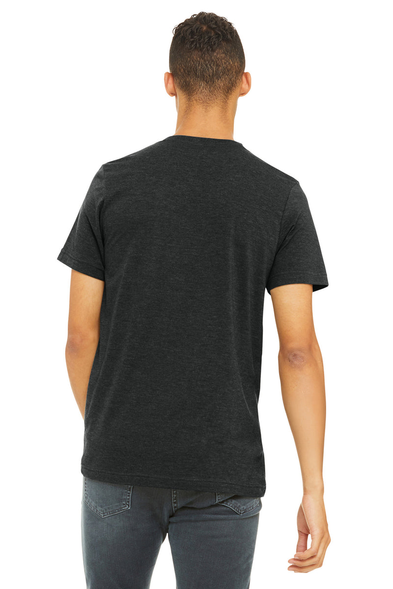 BELLA+CANVAS  Unisex Heather CVC Short Sleeve Tee - Black Heather