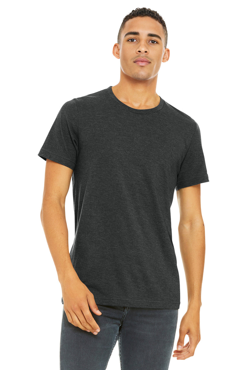 BELLA+CANVAS  Unisex Heather CVC Short Sleeve Tee - Dark Grey Heather