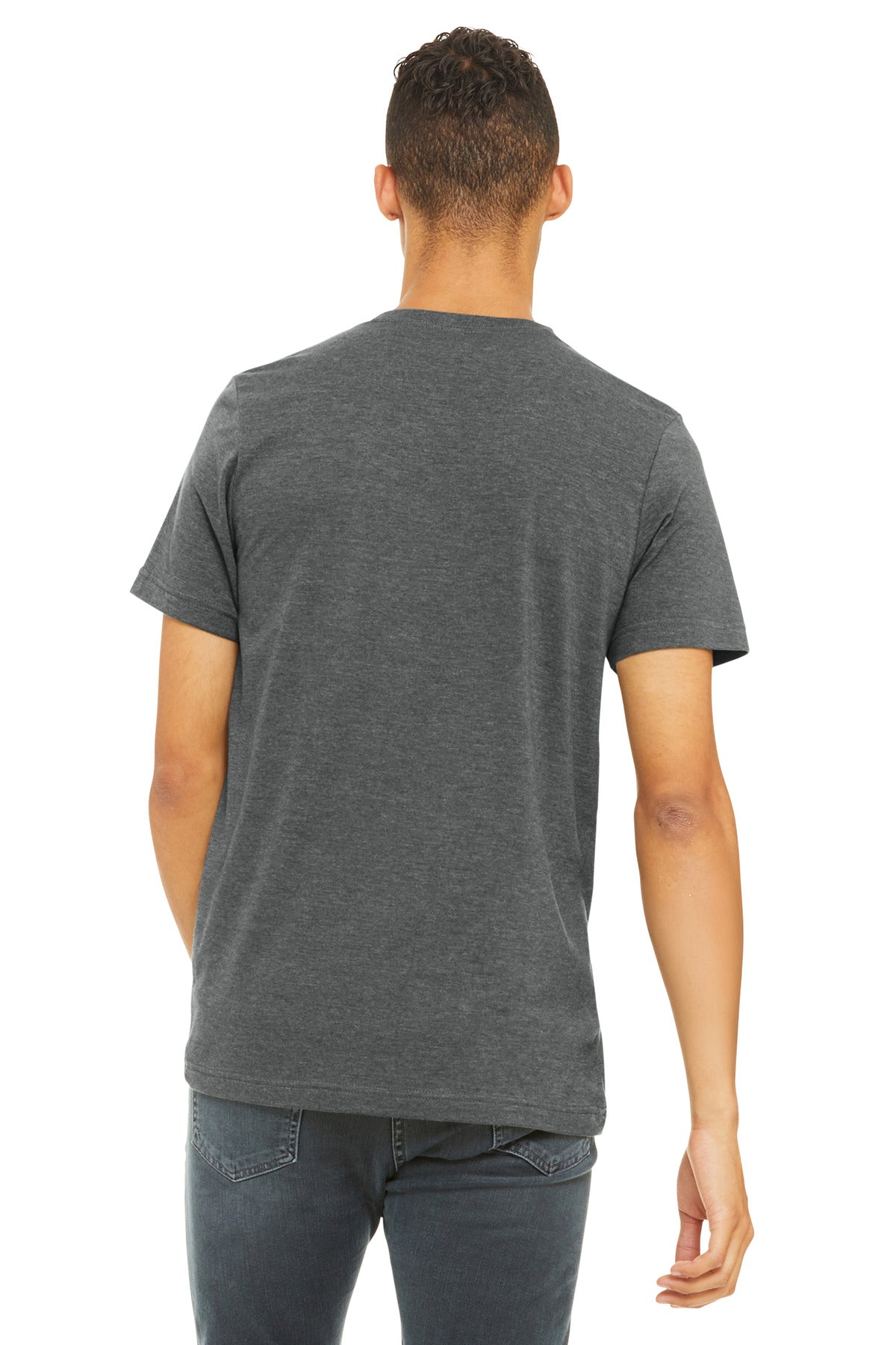 BELLA+CANVAS  Unisex Heather CVC Short Sleeve Tee - Deep Heather