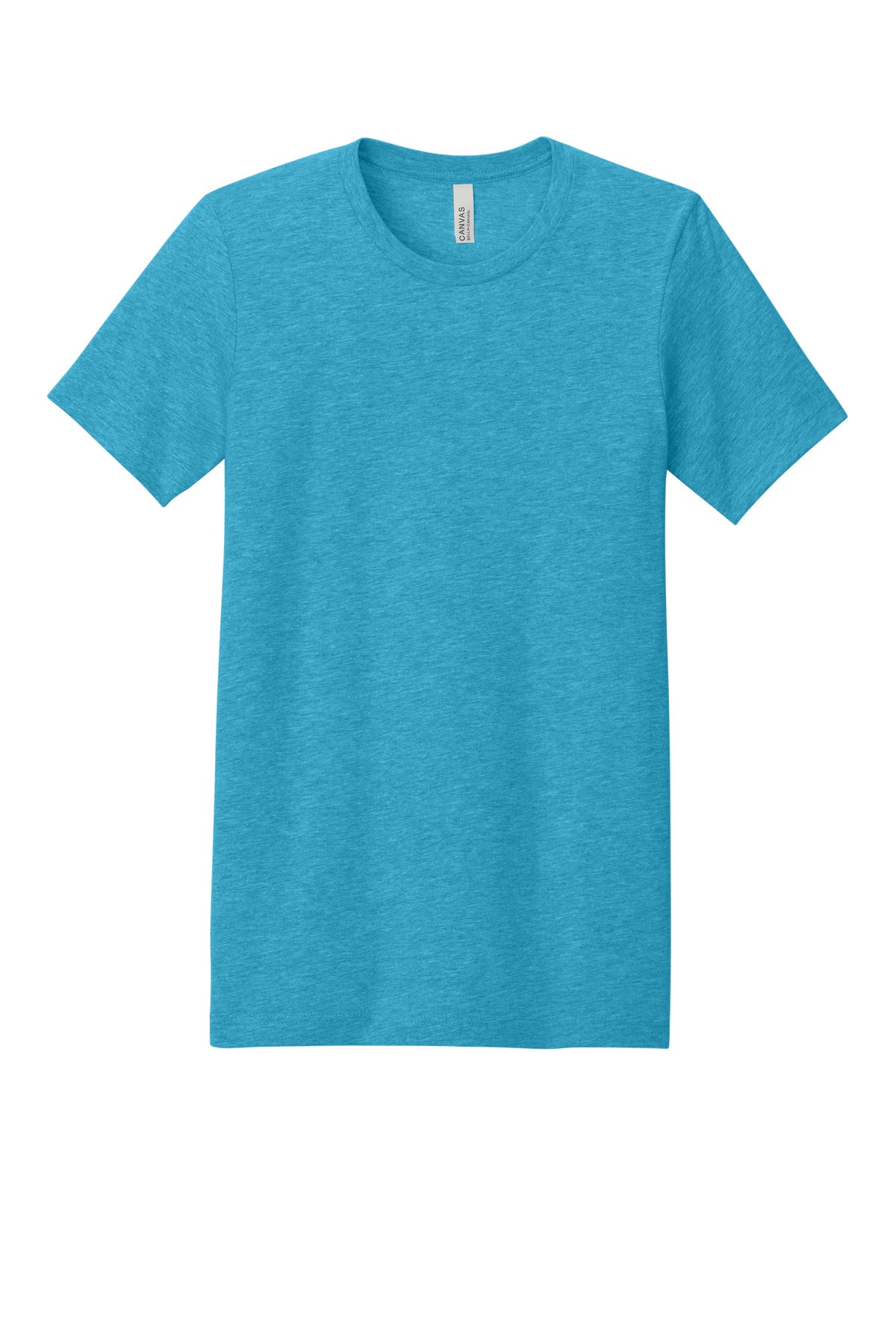 BELLA+CANVAS  Unisex Heather CVC Short Sleeve Tee - Heather Aqua