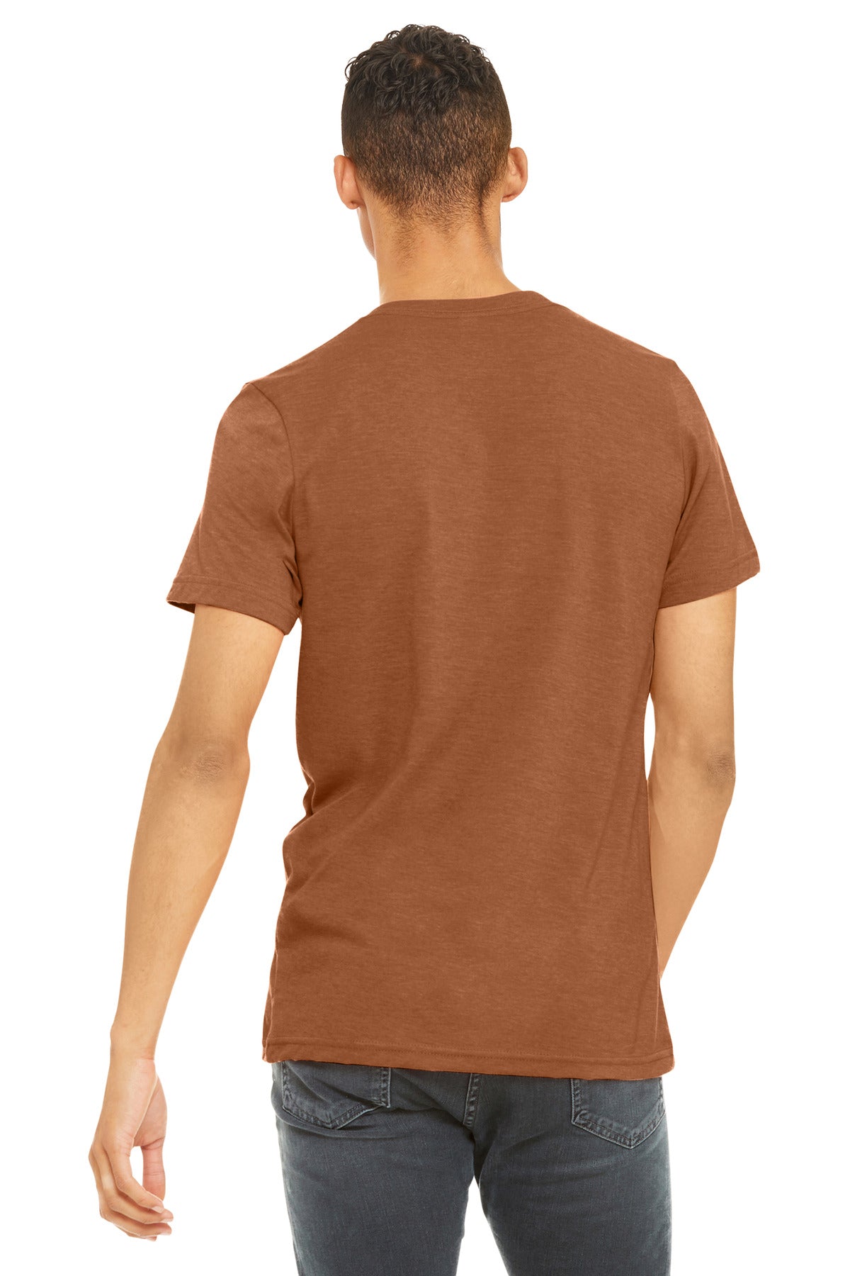 BELLA+CANVAS  Unisex Heather CVC Short Sleeve Tee - Heather Autumn