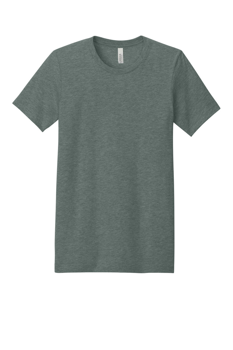 BELLA+CANVAS  Unisex Heather CVC Short Sleeve Tee - Heather Blue Storm