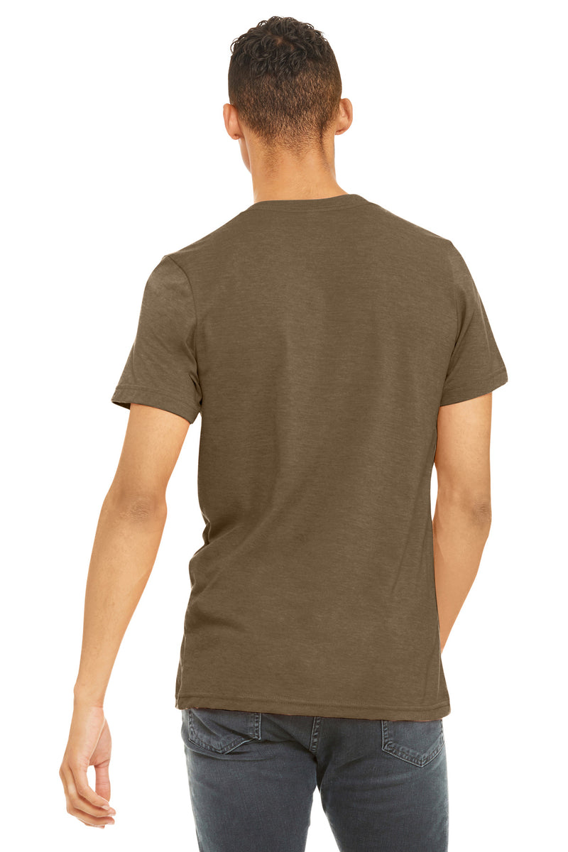 BELLA+CANVAS  Unisex Heather CVC Short Sleeve Tee - Heather Brown