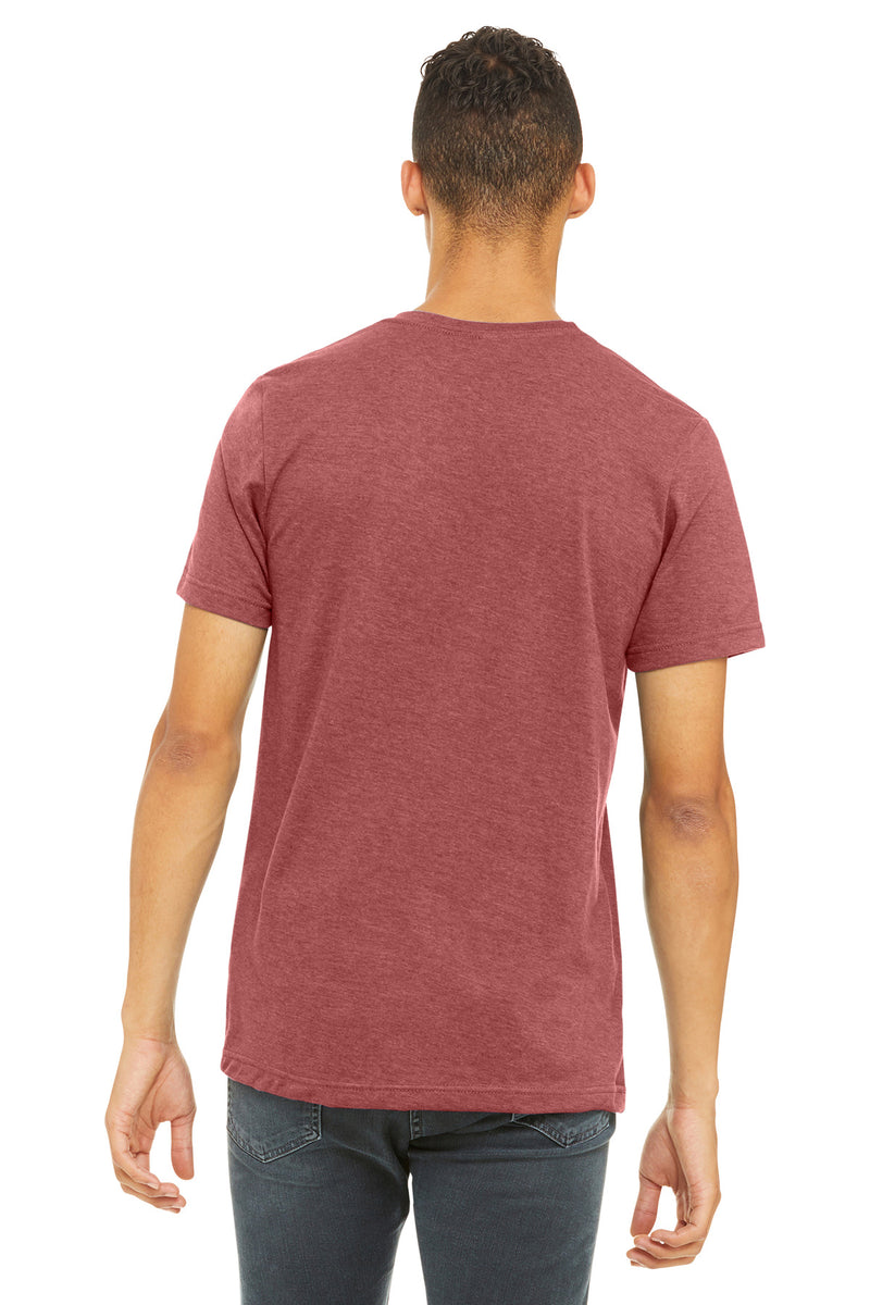 BELLA+CANVAS  Unisex Heather CVC Short Sleeve Tee - Heather Canvas Red