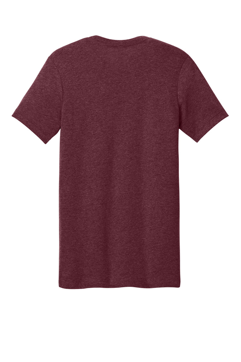 BELLA+CANVAS  Unisex Heather CVC Short Sleeve Tee - Heather Cardinal