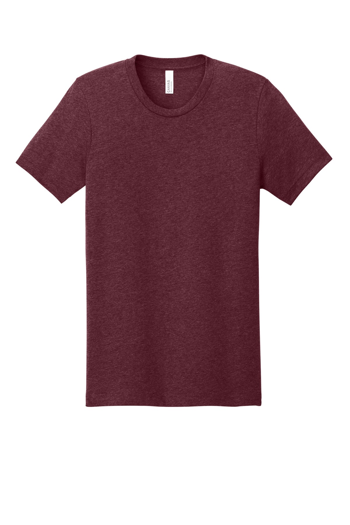 BELLA+CANVAS  Unisex Heather CVC Short Sleeve Tee - Heather Cardinal
