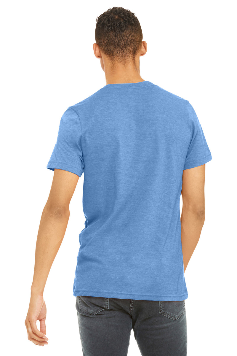 BELLA+CANVAS  Unisex Heather CVC Short Sleeve Tee - Heather Carolina Blue