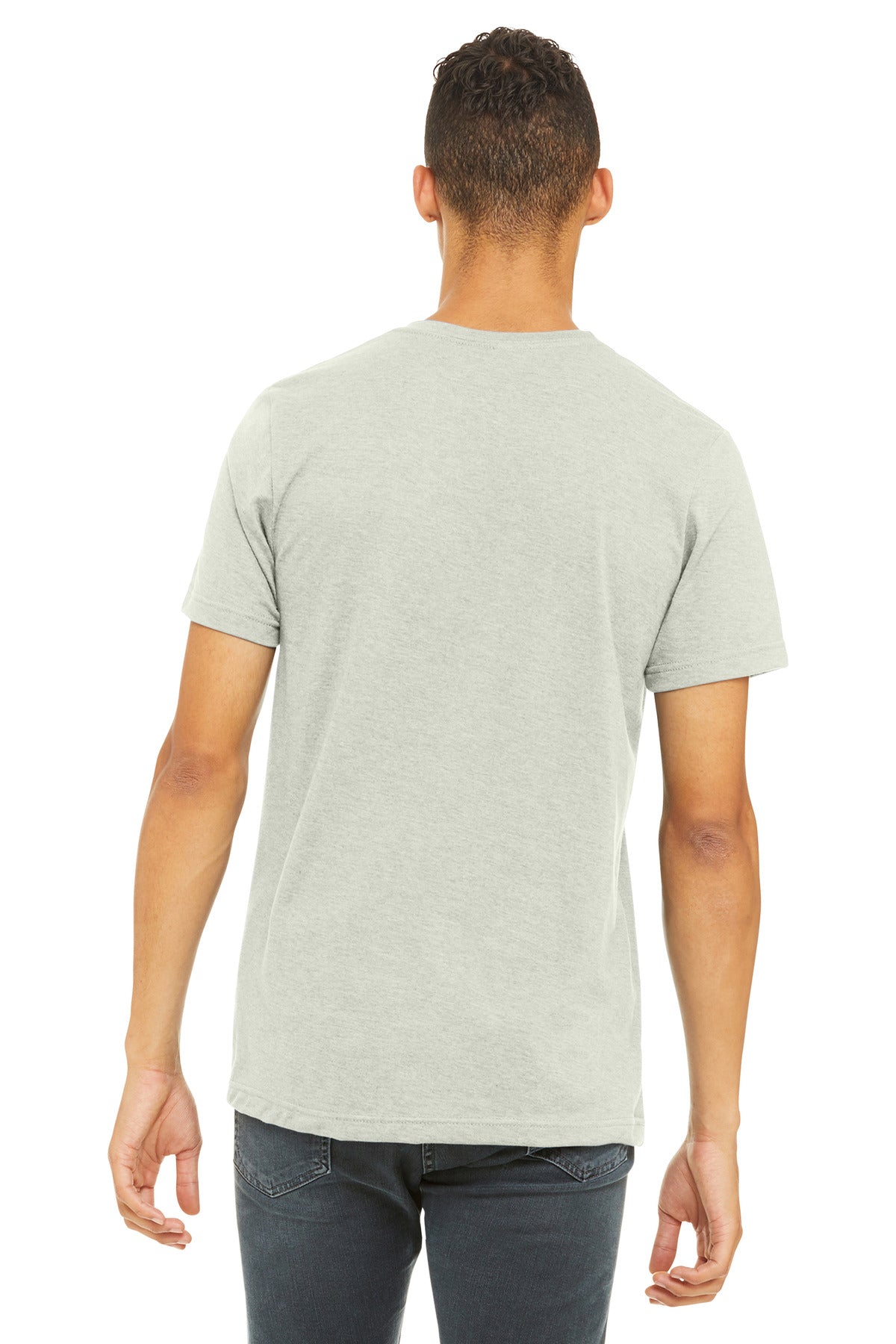BELLA+CANVAS  Unisex Heather CVC Short Sleeve Tee - Heather Cement