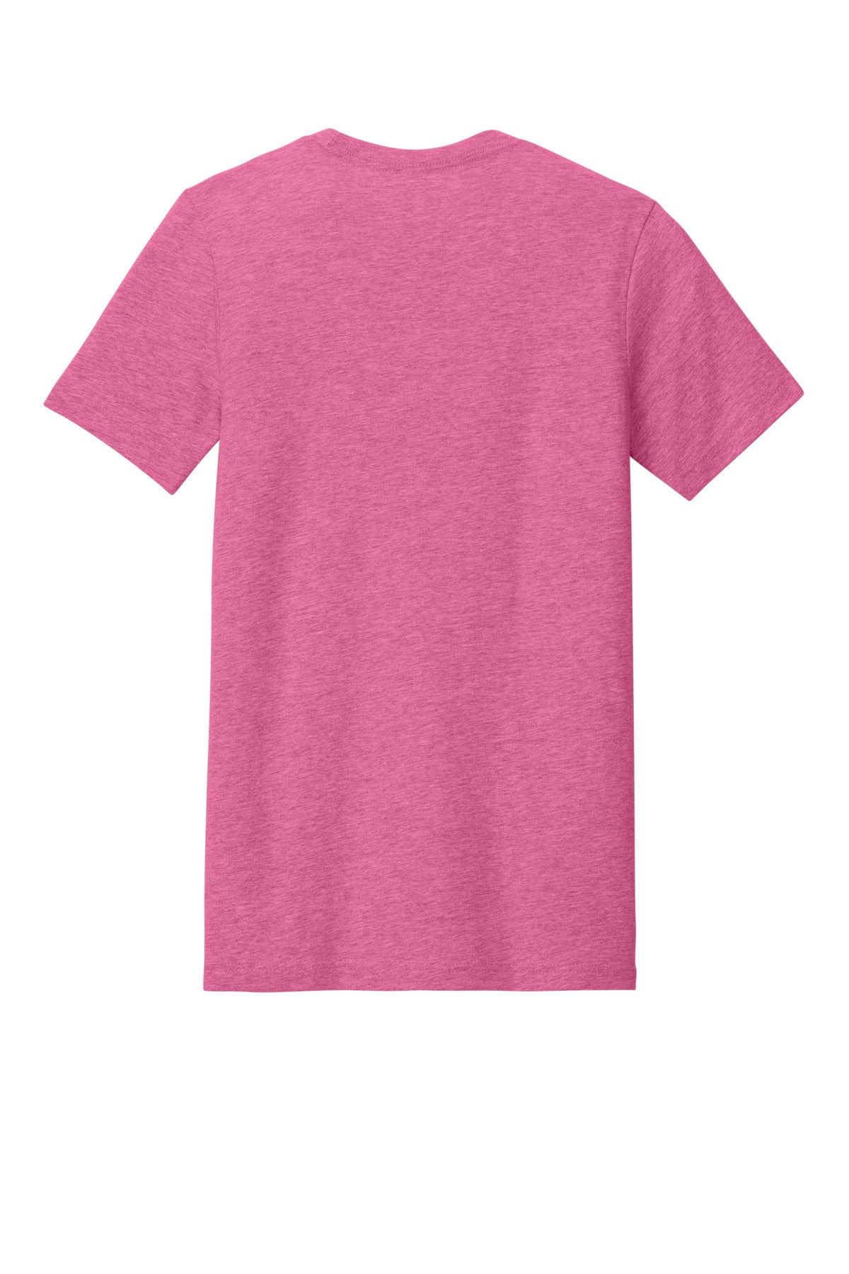 BELLA+CANVAS  Unisex Heather CVC Short Sleeve Tee - Heather Charity Pink