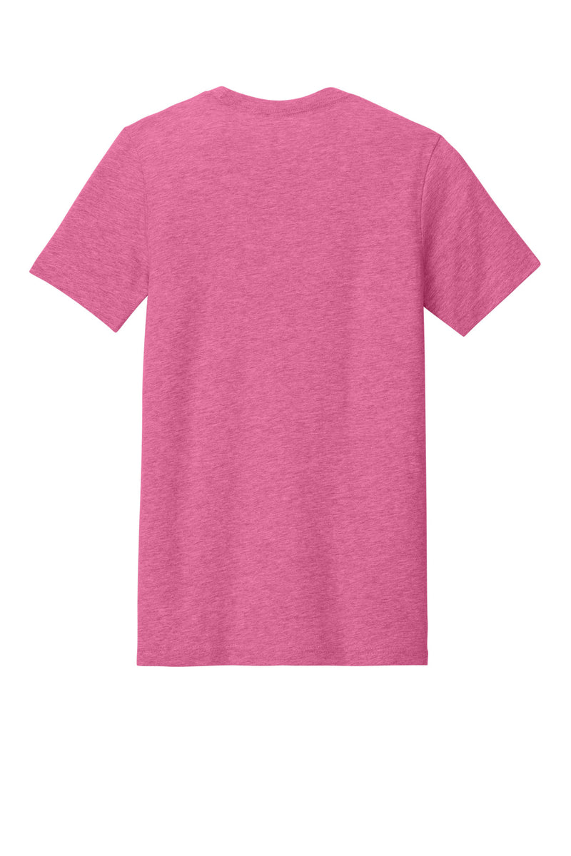 BELLA+CANVAS  Unisex Heather CVC Short Sleeve Tee - Heather Charity Pink