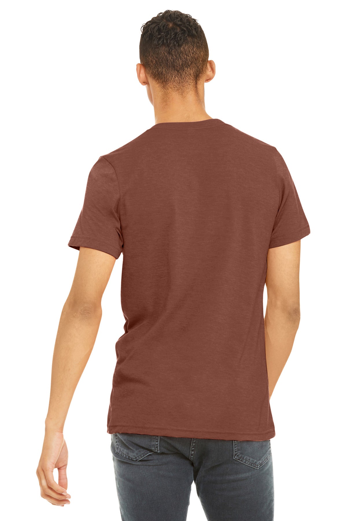 BELLA+CANVAS  Unisex Heather CVC Short Sleeve Tee - Heather Clay