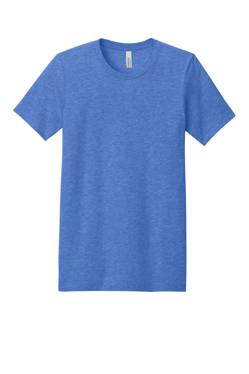 BELLA+CANVAS  Unisex Heather CVC Short Sleeve Tee - Heather Columbia Blue