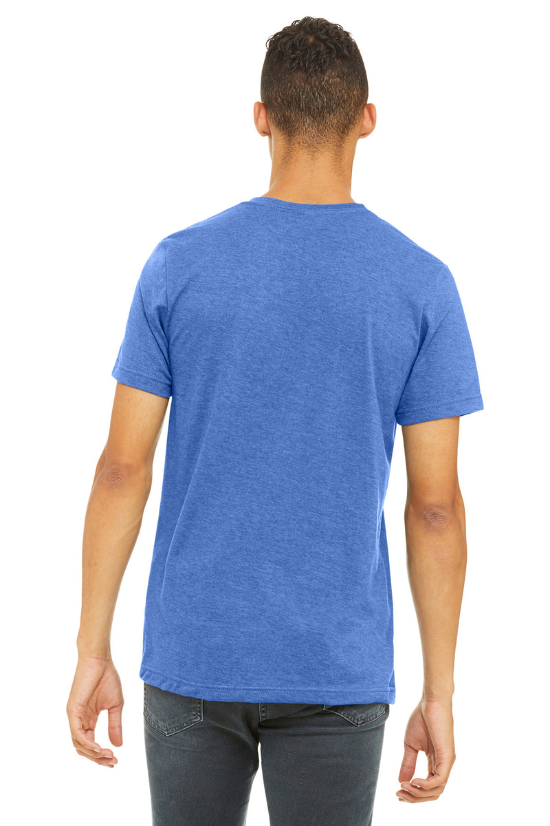 BELLA+CANVAS  Unisex Heather CVC Short Sleeve Tee - Heather Columbia Blue