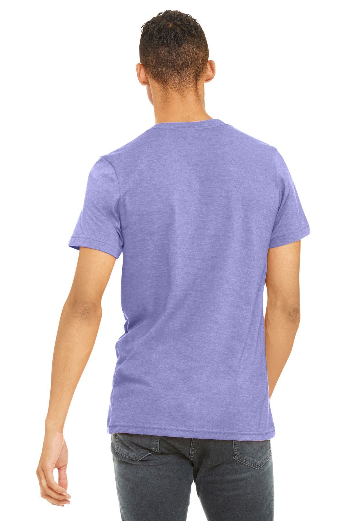 BELLA+CANVAS  Unisex Heather CVC Short Sleeve Tee - Heather Dark Lavender