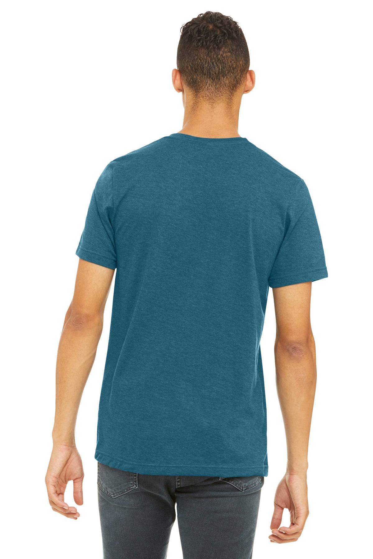 BELLA+CANVAS  Unisex Heather CVC Short Sleeve Tee - Heather Deep Teal