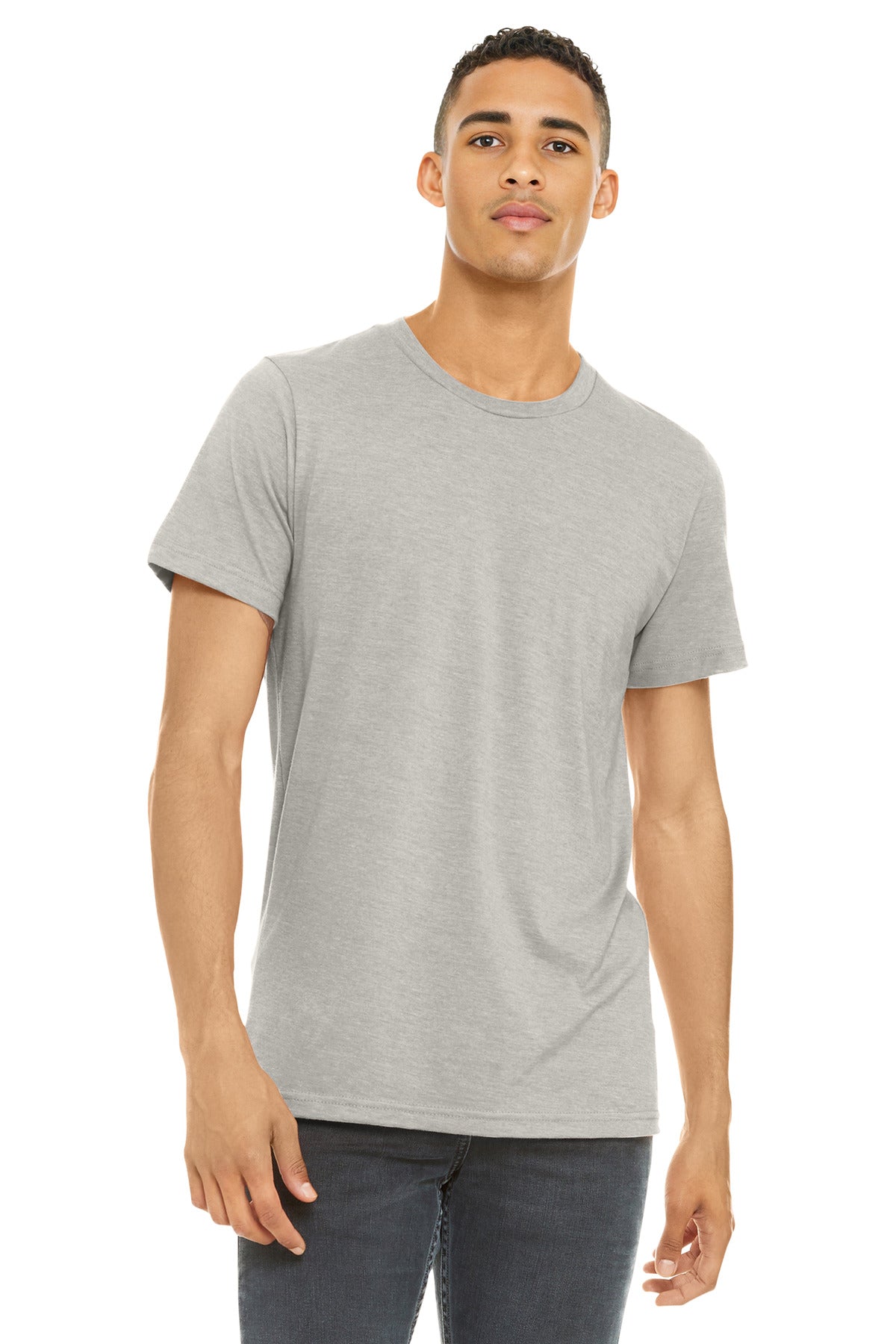 BELLA+CANVAS  Unisex Heather CVC Short Sleeve Tee - Heather Dust