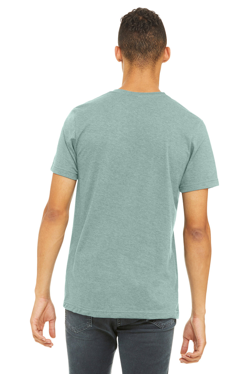 BELLA+CANVAS  Unisex Heather CVC Short Sleeve Tee - Heather Dusty Blue