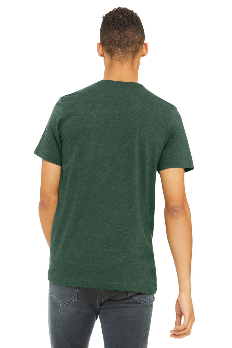 BELLA+CANVAS  Unisex Heather CVC Short Sleeve Tee - Heather Forest