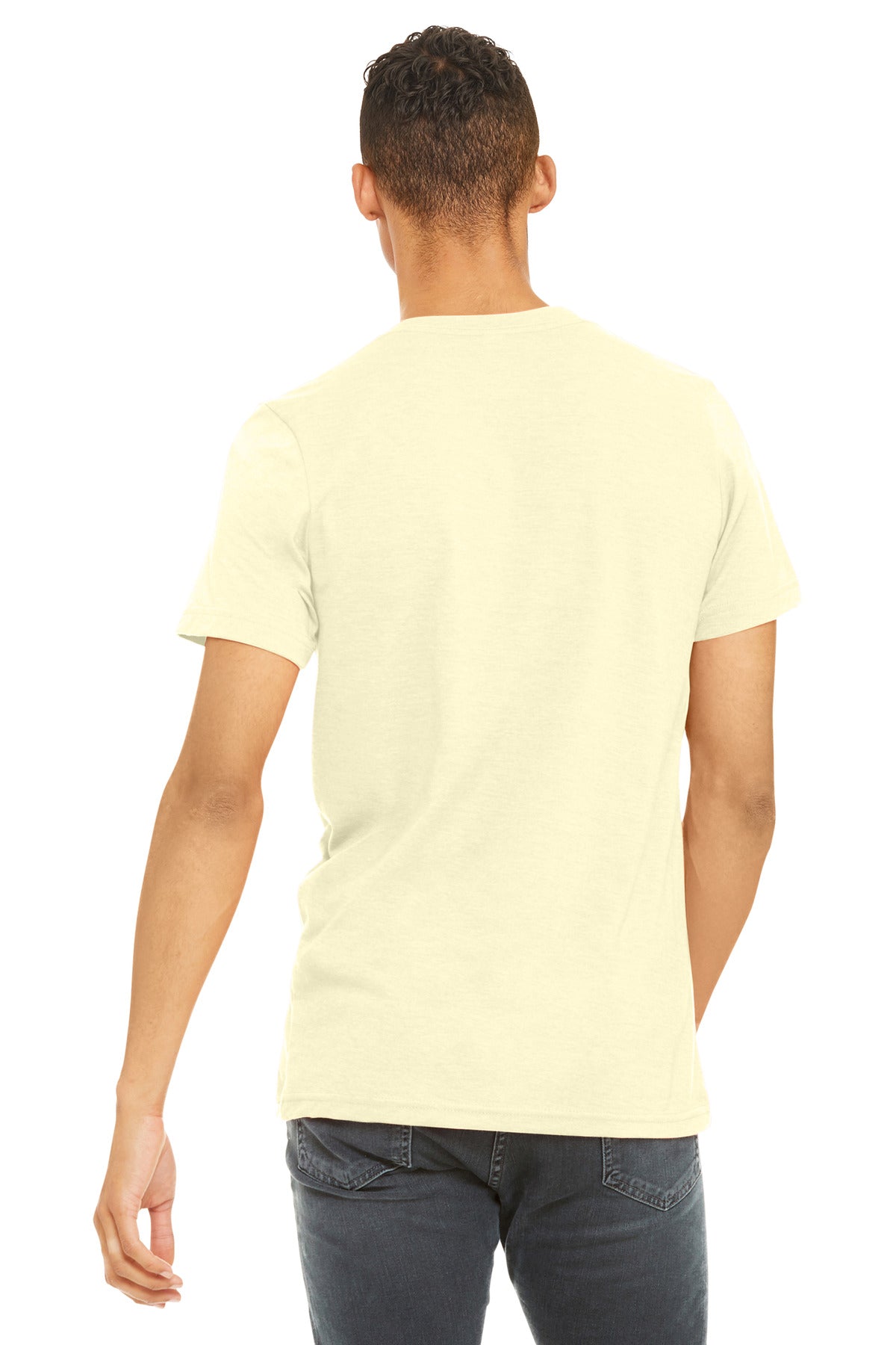 BELLA+CANVAS  Unisex Heather CVC Short Sleeve Tee - Heather French Vanilla