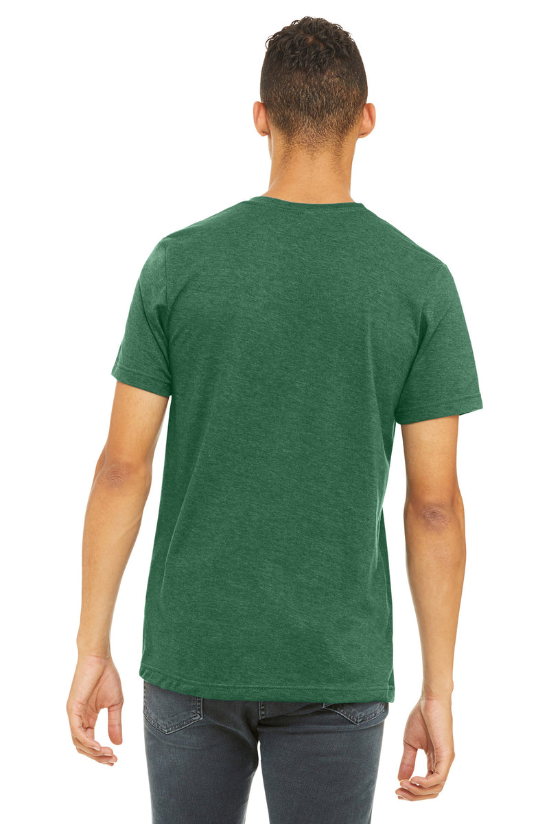 BELLA+CANVAS  Unisex Heather CVC Short Sleeve Tee - Heather Grass Green