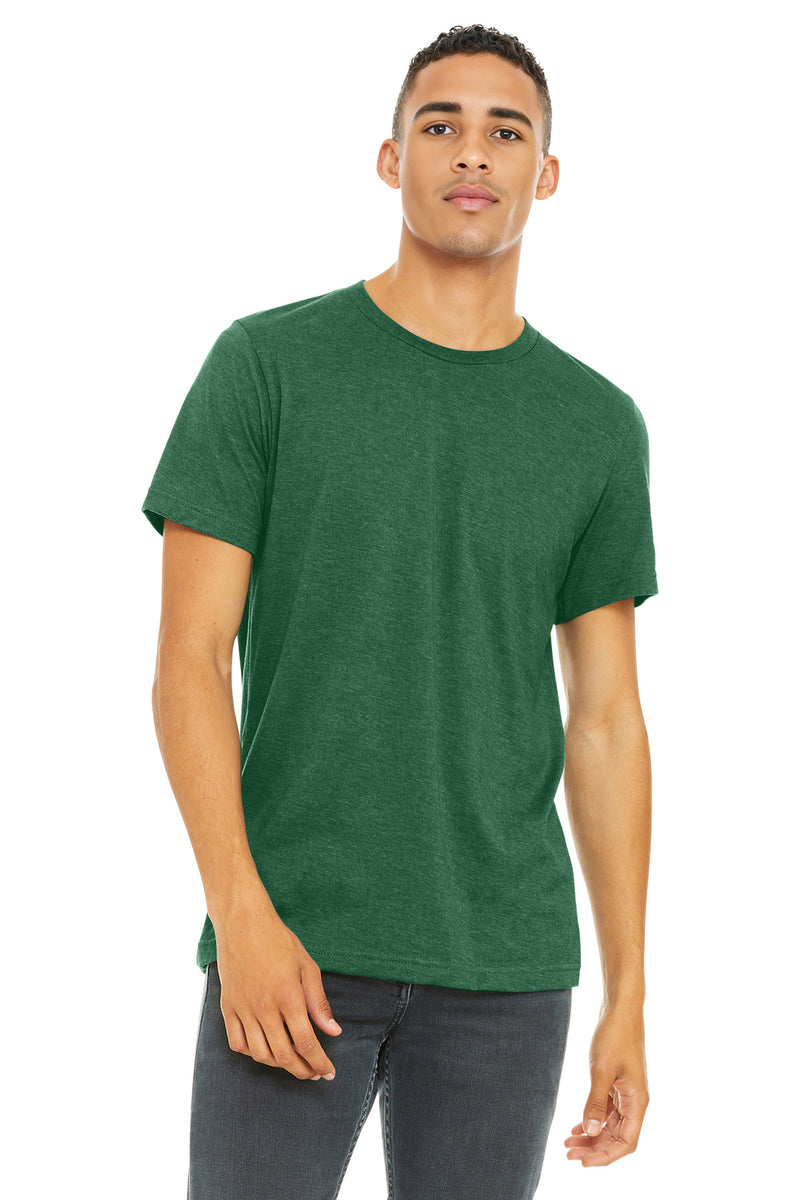 BELLA+CANVAS  Unisex Heather CVC Short Sleeve Tee - Heather Grass Green