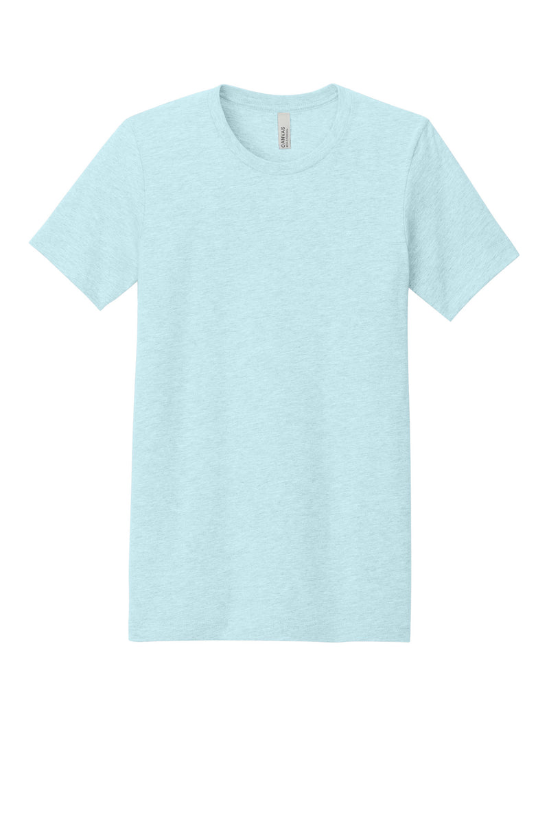 BELLA+CANVAS  Unisex Heather CVC Short Sleeve Tee - Heather Ice Blue