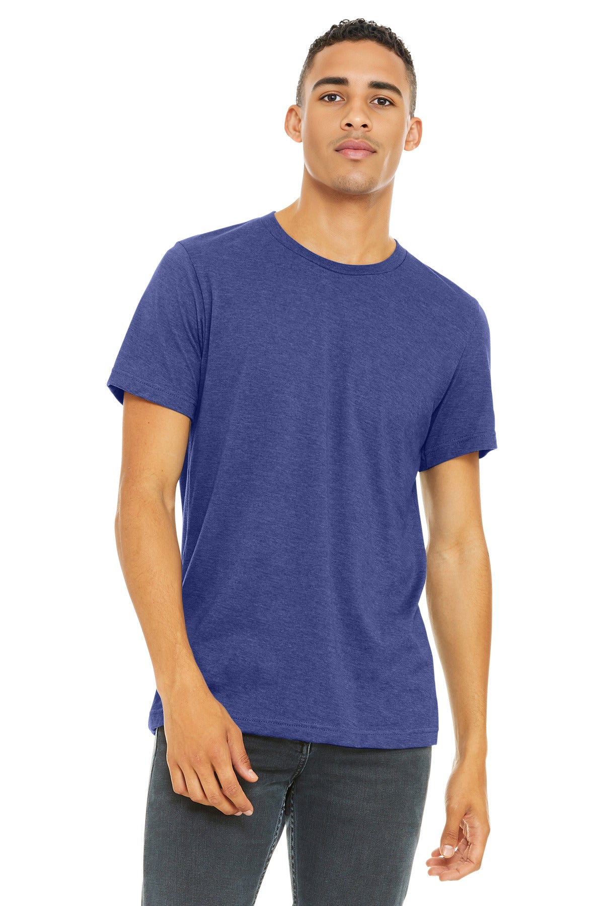 BELLA+CANVAS  Unisex Heather CVC Short Sleeve Tee - Heather Lapis