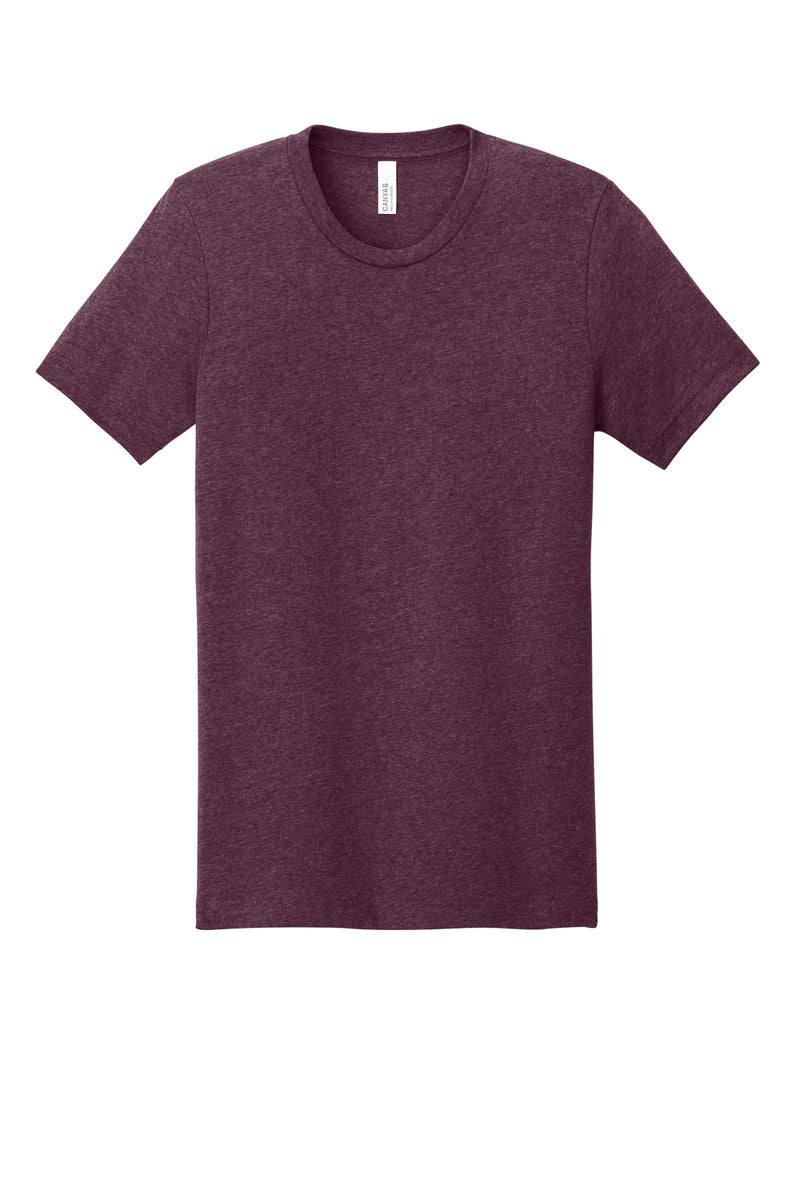 BELLA+CANVAS  Unisex Heather CVC Short Sleeve Tee - Heather Maroon