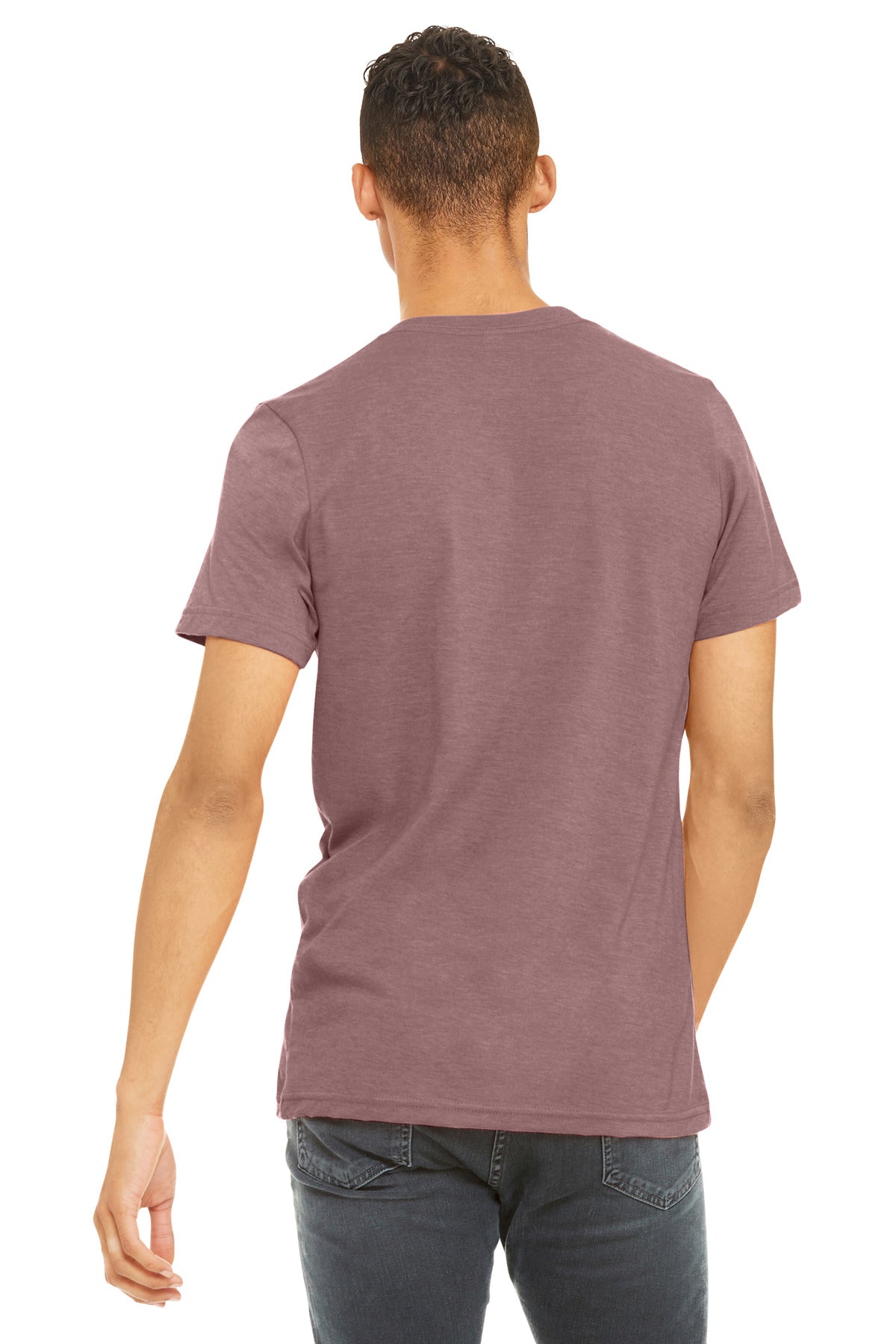BELLA+CANVAS  Unisex Heather CVC Short Sleeve Tee - Heather Mauve