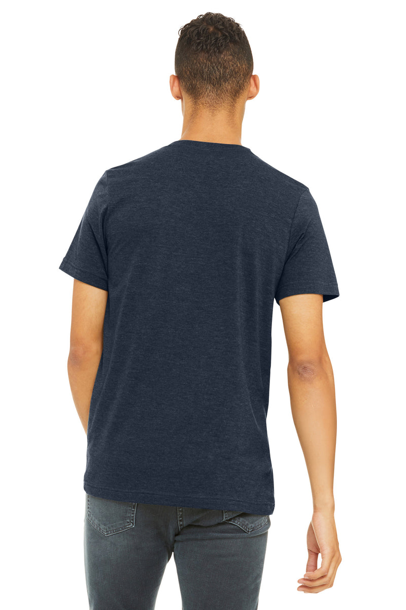 BELLA+CANVAS  Unisex Heather CVC Short Sleeve Tee - Heather Midnight Navy