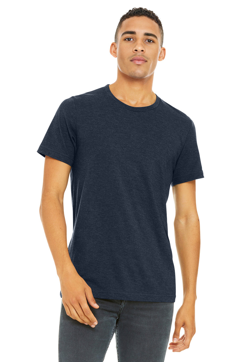 BELLA+CANVAS  Unisex Heather CVC Short Sleeve Tee - Heather Midnight Navy