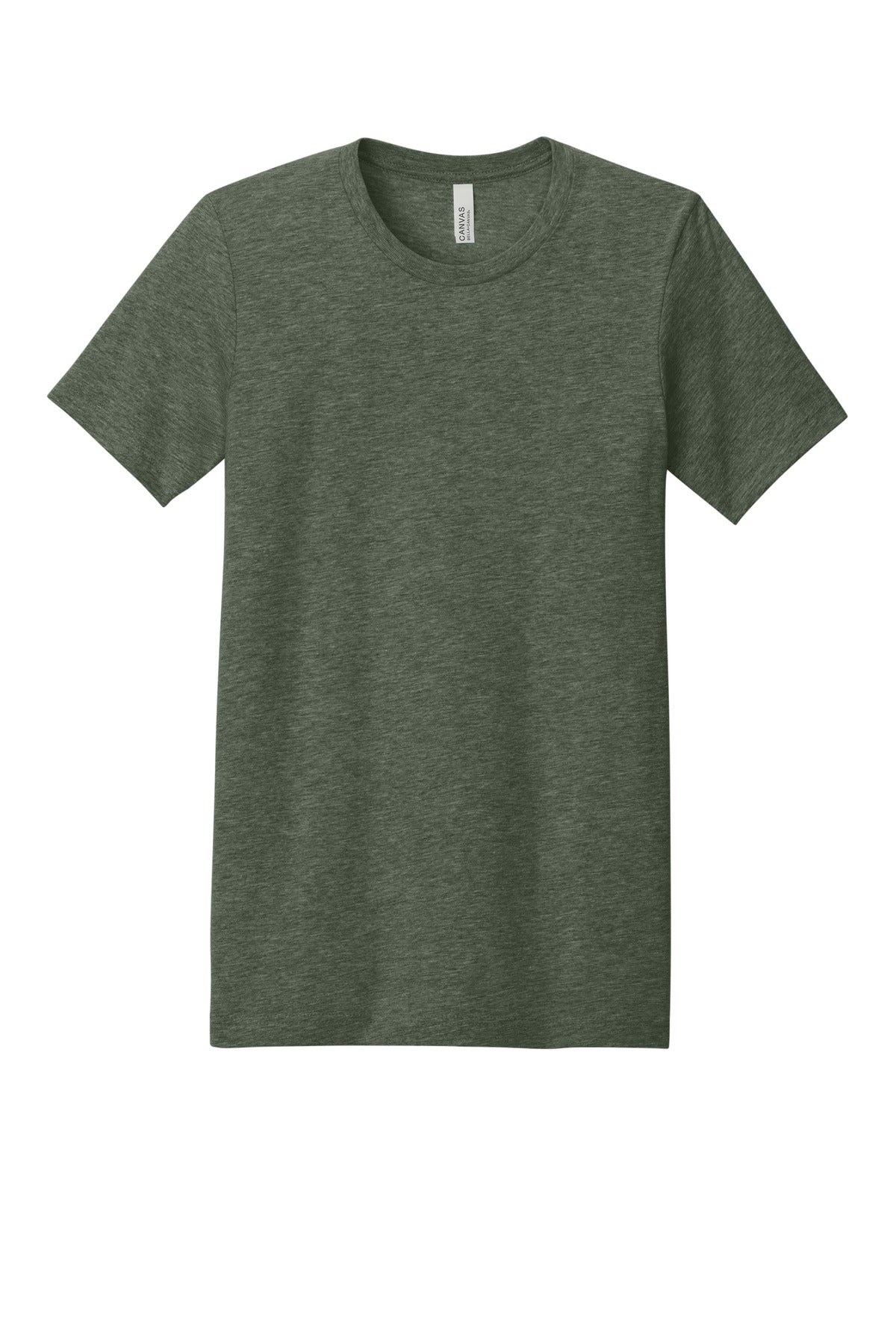 BELLA+CANVAS  Unisex Heather CVC Short Sleeve Tee - Heather Military Green