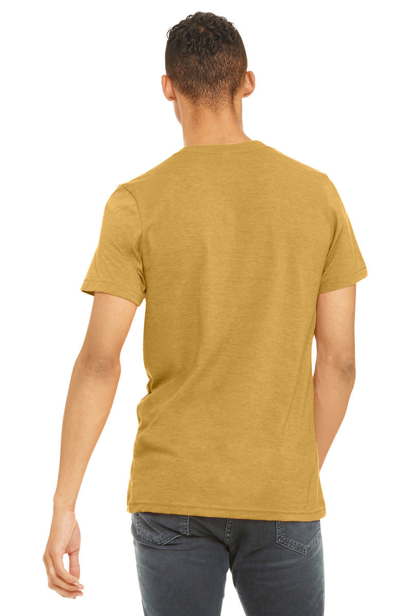 BELLA+CANVAS  Unisex Heather CVC Short Sleeve Tee - Heather Mustard