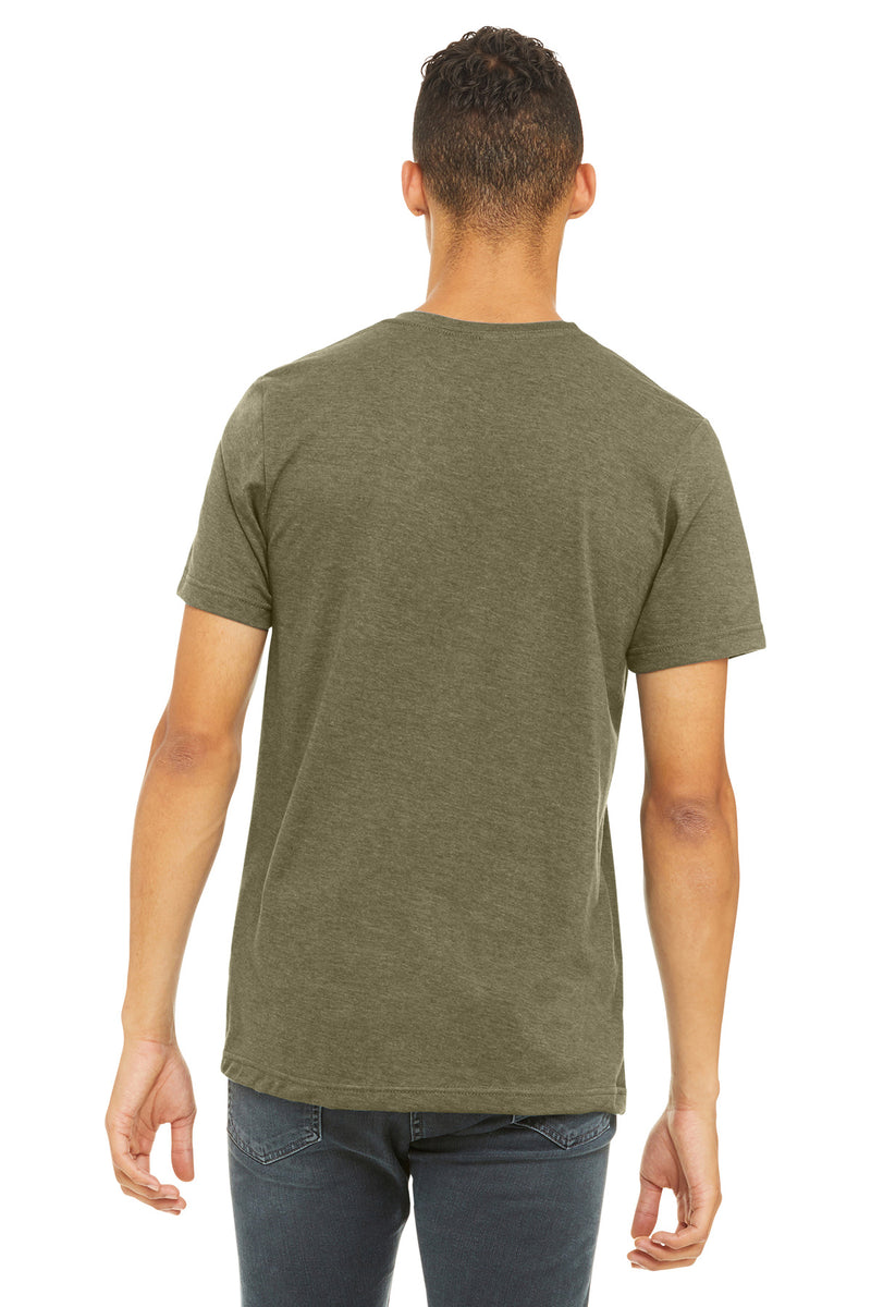 BELLA+CANVAS  Unisex Heather CVC Short Sleeve Tee - Heather Olive