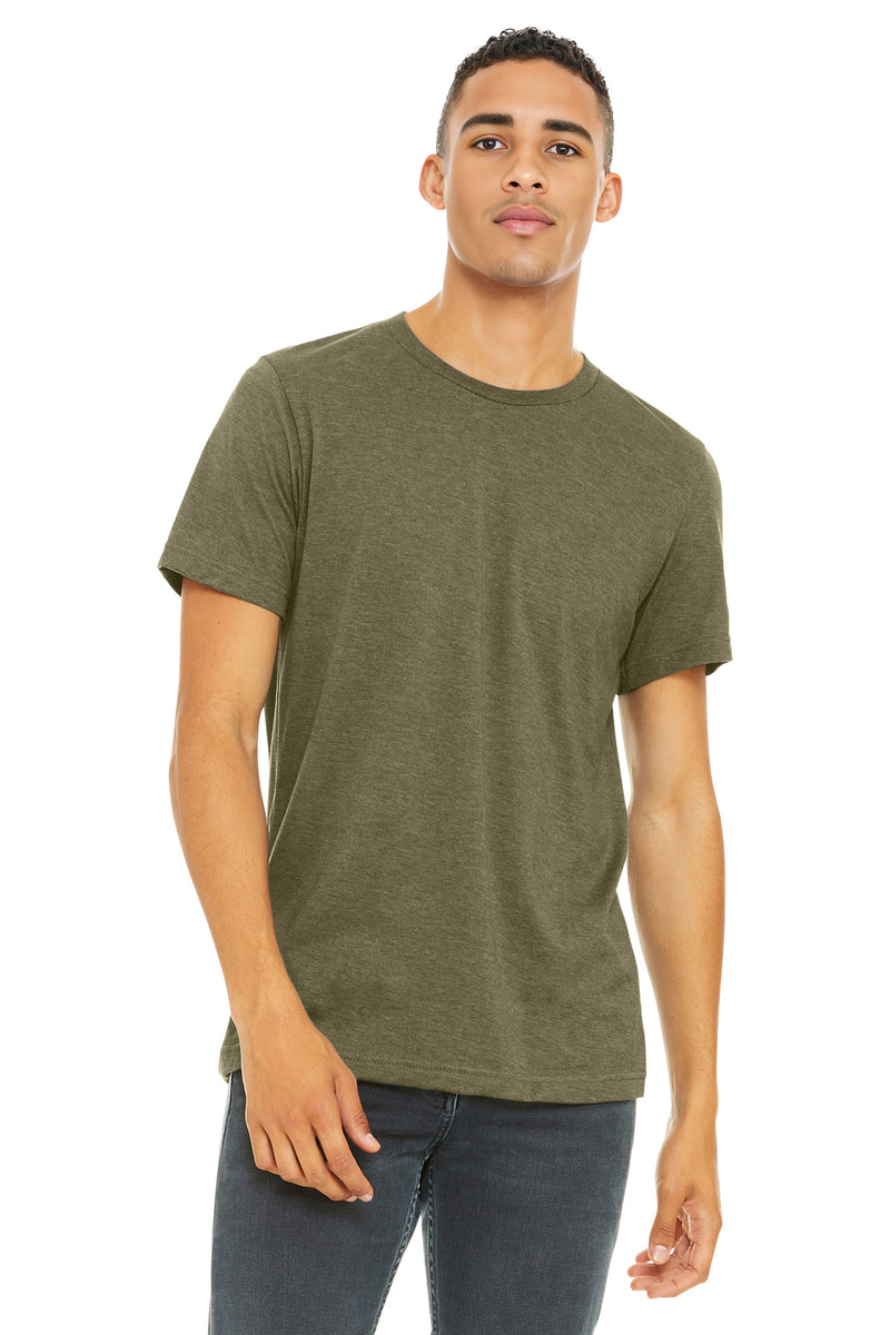 BELLA+CANVAS  Unisex Heather CVC Short Sleeve Tee - Heather Olive