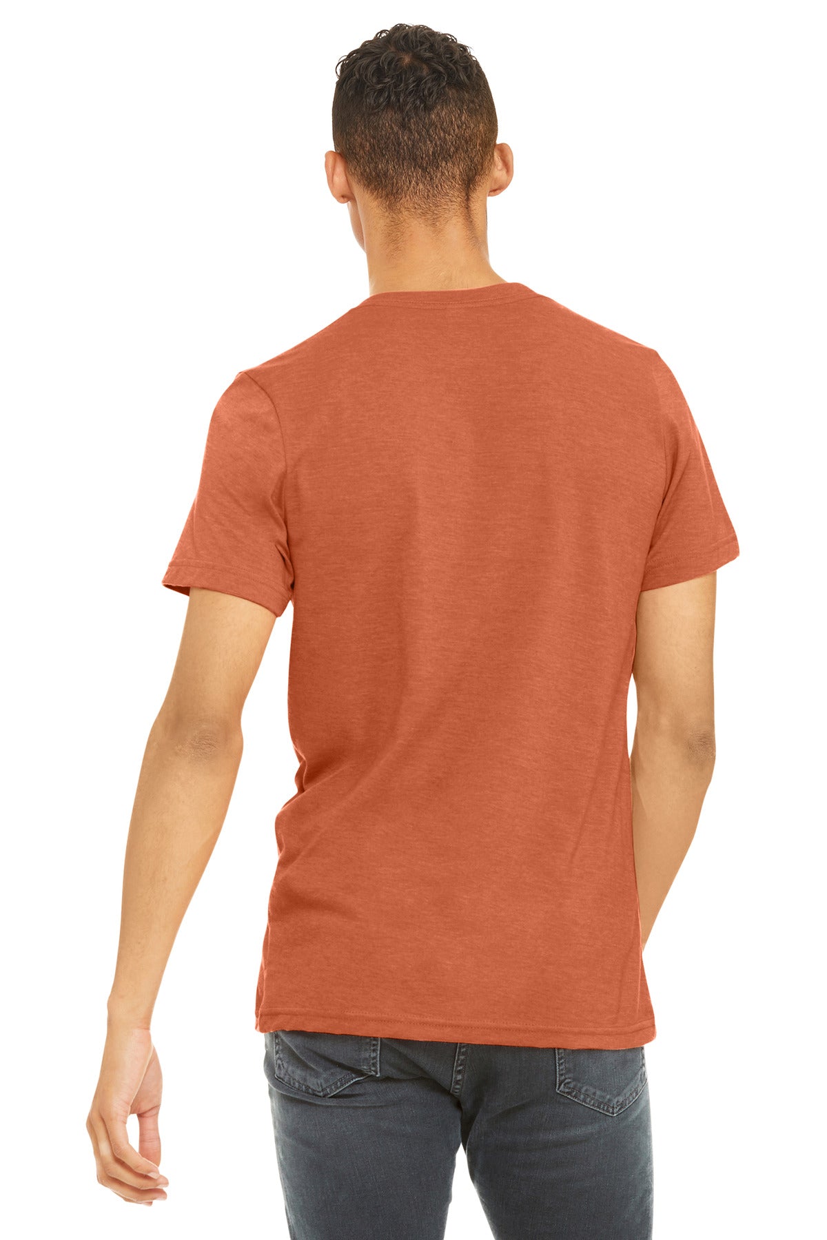 BELLA+CANVAS  Unisex Heather CVC Short Sleeve Tee - Heather Orange