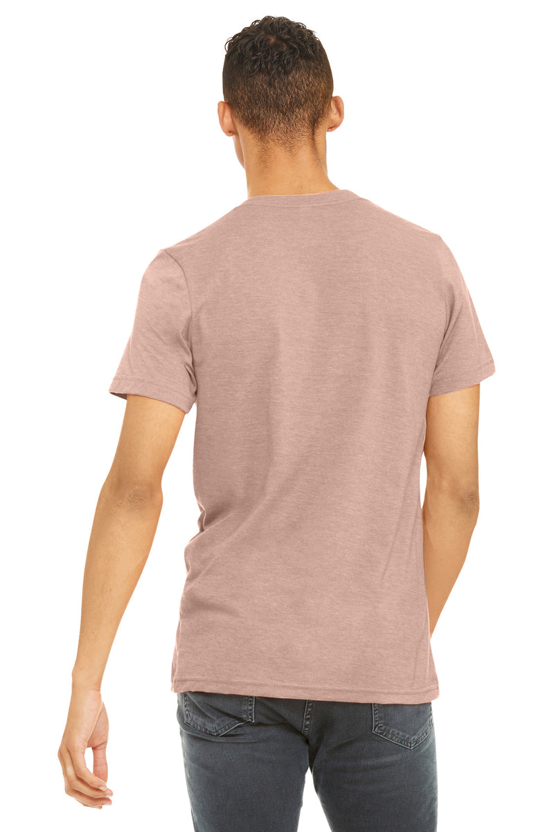 BELLA+CANVAS  Unisex Heather CVC Short Sleeve Tee - Heather Peach