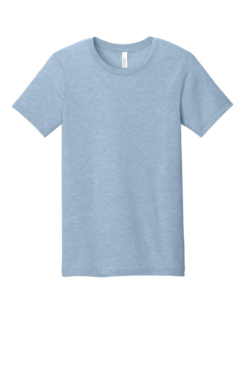 BELLA+CANVAS  Unisex Heather CVC Short Sleeve Tee - Heather Prism Blue