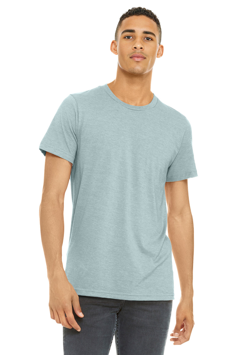 BELLA+CANVAS  Unisex Heather CVC Short Sleeve Tee - Heather Prism Ice Blue